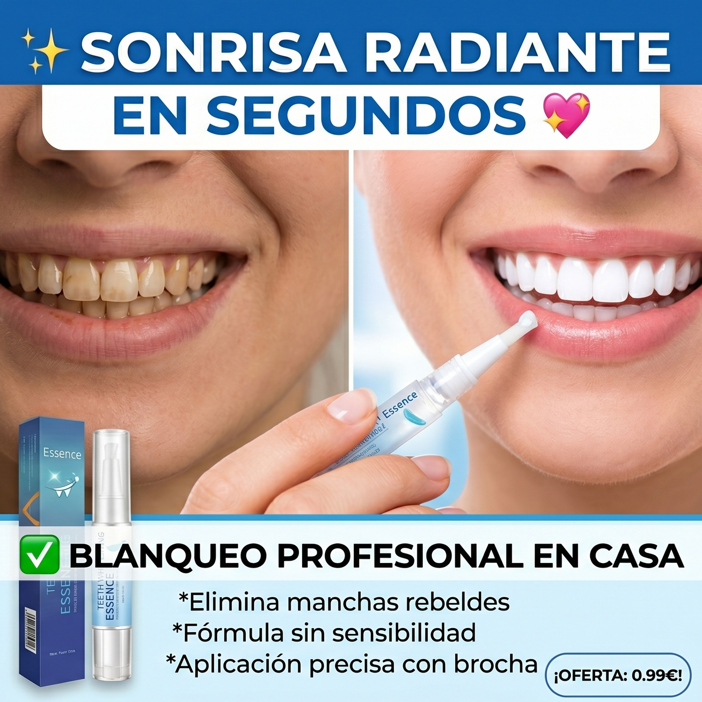 Lápiz Blanqueador de Dientes | CooL Land Premium Collection